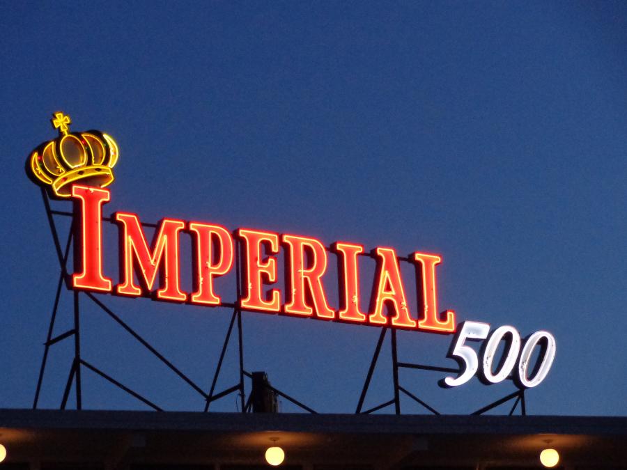 Imperial 500 Motel neon sign, Wildwood Crest NJ — CC0 photo by Smallbones via Wikimedia Commons